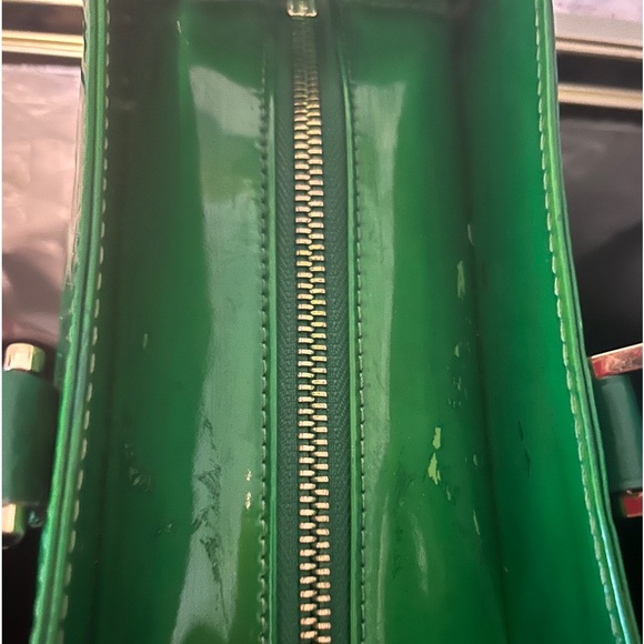 Authentic Louis Vuitton Vernis Columbus bag custom colored green LW1929 - Picture 15 of 16